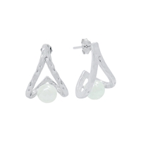 Sterling Silver Post Earrings- Freshwater Pearl