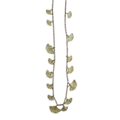 Ginkgo Leaves Long Necklace