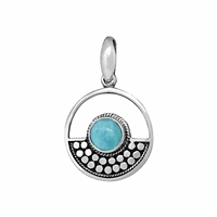 Sterling Silver Larimar Pendant