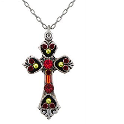 Firefly  Filigree Cross- Red