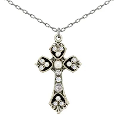 Firefly  Filigree Cross- White