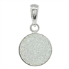 Sterling Silver Pendant- Druzy