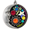 Firefly Necklace- Midnight Moon Pendant- Multi Color