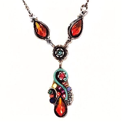 Firefly Necklace- Lily Drop- Multi Color