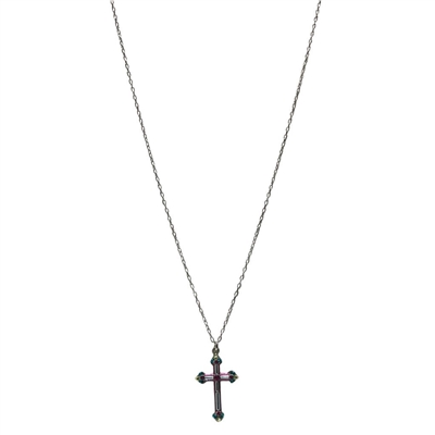 Firefly Dainty Color Cross- Light Blue