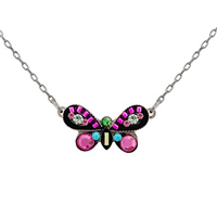 Firefly Necklace-Single Butterfly-Rose