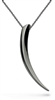 Ruthenium Plated Sterling Silver "Thorn" Necklace