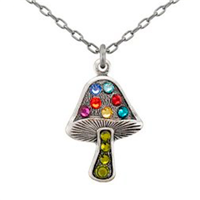 Firefly Necklace-Single Mushroom-Multi Color