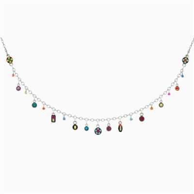 Firefly Necklace-Delicate Mosaic-Multi Color
