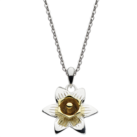 Mixed Metal "Daffodilâ€ Pendant