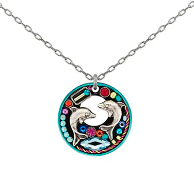 Firefly  Dolphin Pendant-Multi Color