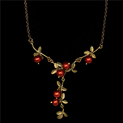 Cranberry Drop Pendant