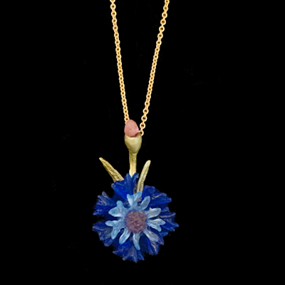 Cornflower Pendant Necklace