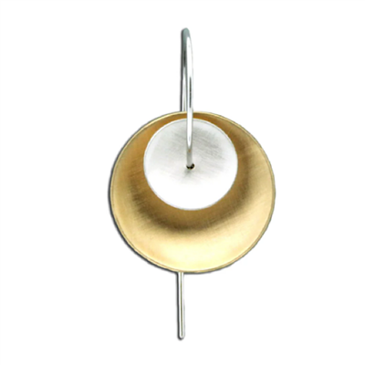 â€œFlying Saucer: Earring-Gold Filled & Sterling Silver