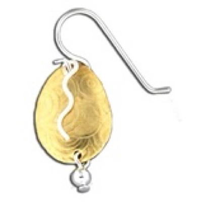 Fancy Egg Earring- Gold Filled & Sterling Silver