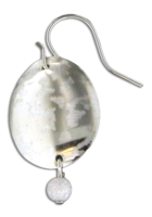 Sterling Silver "Stardust Egg" Earrings