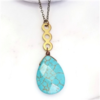 Blue Howlite Necklace