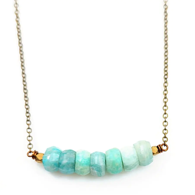 Amazonite Arc Necklace