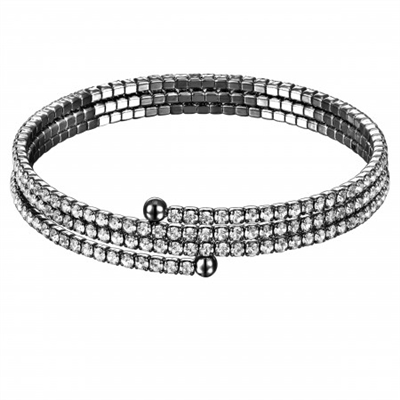 Triple Row Crystal Bracelet by Twistals
