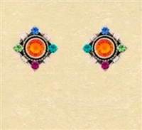 Firefly Post Earrings- Petite Stud- Multi Color