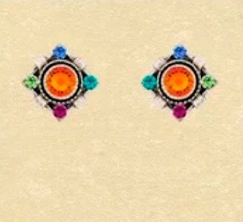 Firefly Post Earrings- Petite Stud- Multi Color