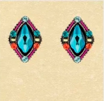 Firefly Post Earrings- Petite Stud- Multi Color