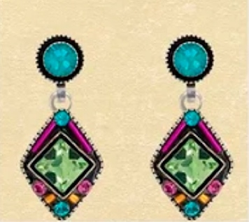 Firefly Post Earrings- Petite Drop- Multi Color