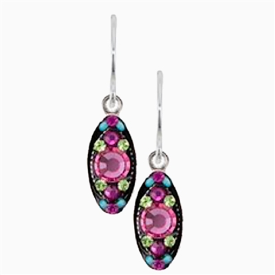 Firefly Earrings-Petite Oval Sparkle- Rose