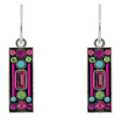 Firefly Earrings- Architectural- Rose