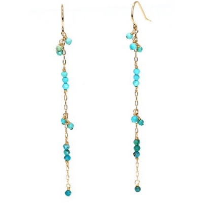 Turquoise Illumine Earrings