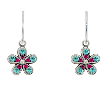Firefly Earrings-Petite Fleur- Light Turquoise