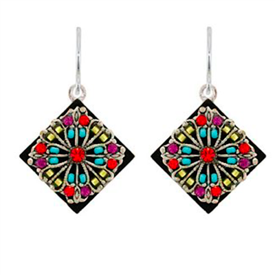 Firefly Earrings- Filigree Diamond Collection-Multi Color