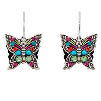Firefly Earrings- Filigree Butterfly-Multi Color