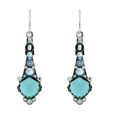 Firefly Drop Earrings-Ocean- Aquamarine