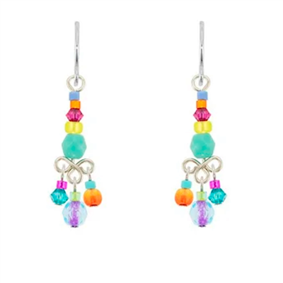 Firefly Earrings-Silk Thread Collection-Multi Color