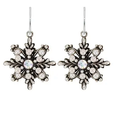 Firefly Earrings-Snowflake- Snow