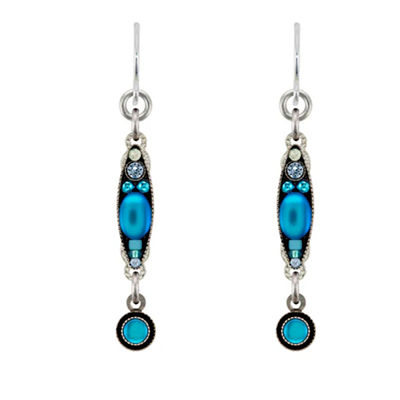 Firefly Earrings- Moonlight Linear 2 Tier- Light Blue