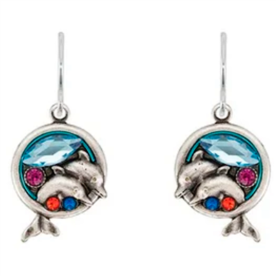 Firefly Dolphin  Earrings- Multi Color