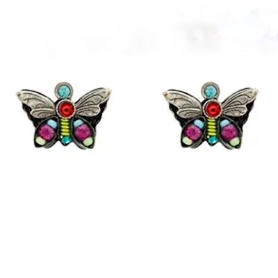 Firefly Petite Post Earrings-  Butterfly-Multi Color