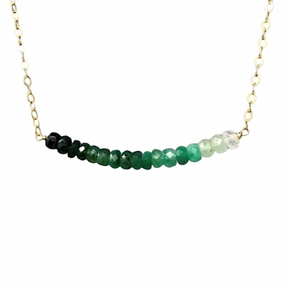 Emerald Ombre Necklace