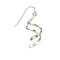 â€œDouble Twist" Earrings- Sterling Silver & Gold Fill