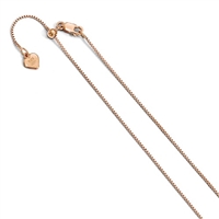 Rose Gold Filled Adjustable Box Chain