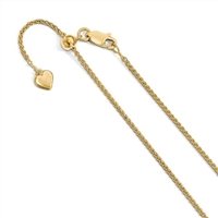 Gold Filled Adjustable Spiga Chain