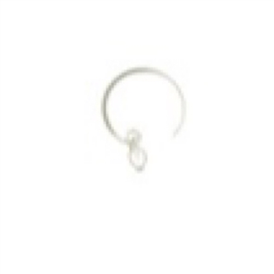 Half Moon With Tear Drop Pearl-Sterling Silver