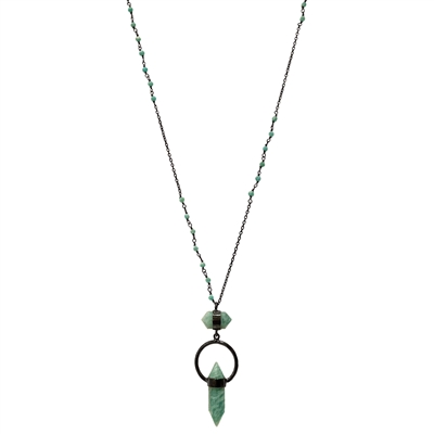 Long  Amazonite Necklace