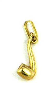 14K Gold Charm-Pipe