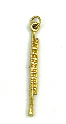 14K Gold Charm-Flute