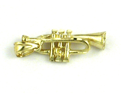 14K Gold Charm-Trumpet