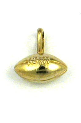 14K Gold Charm-Football-Solid