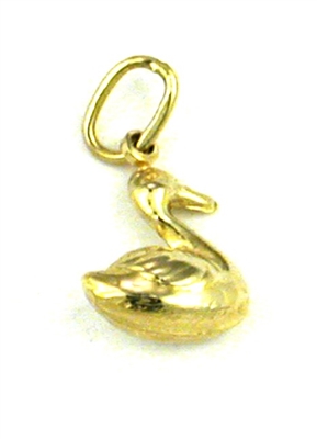 14K Gold Charm-Swan/Goose